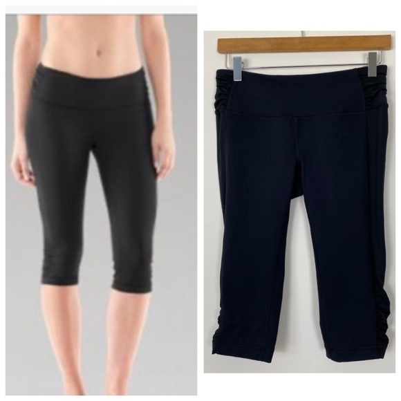 UNDER ARMOUR Hot Class Athletic Yoga Crop Leggings Workout Tights Casual - Picture 1 of 8